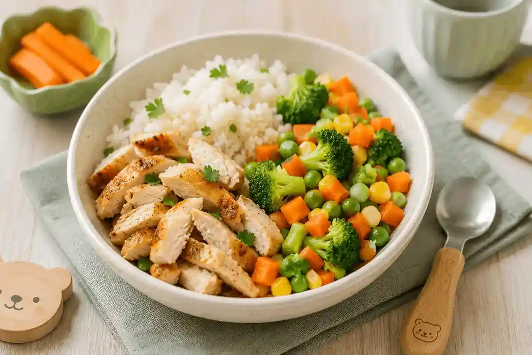 Meal Plans 7 Cozy rice bowl with veggies and chicken