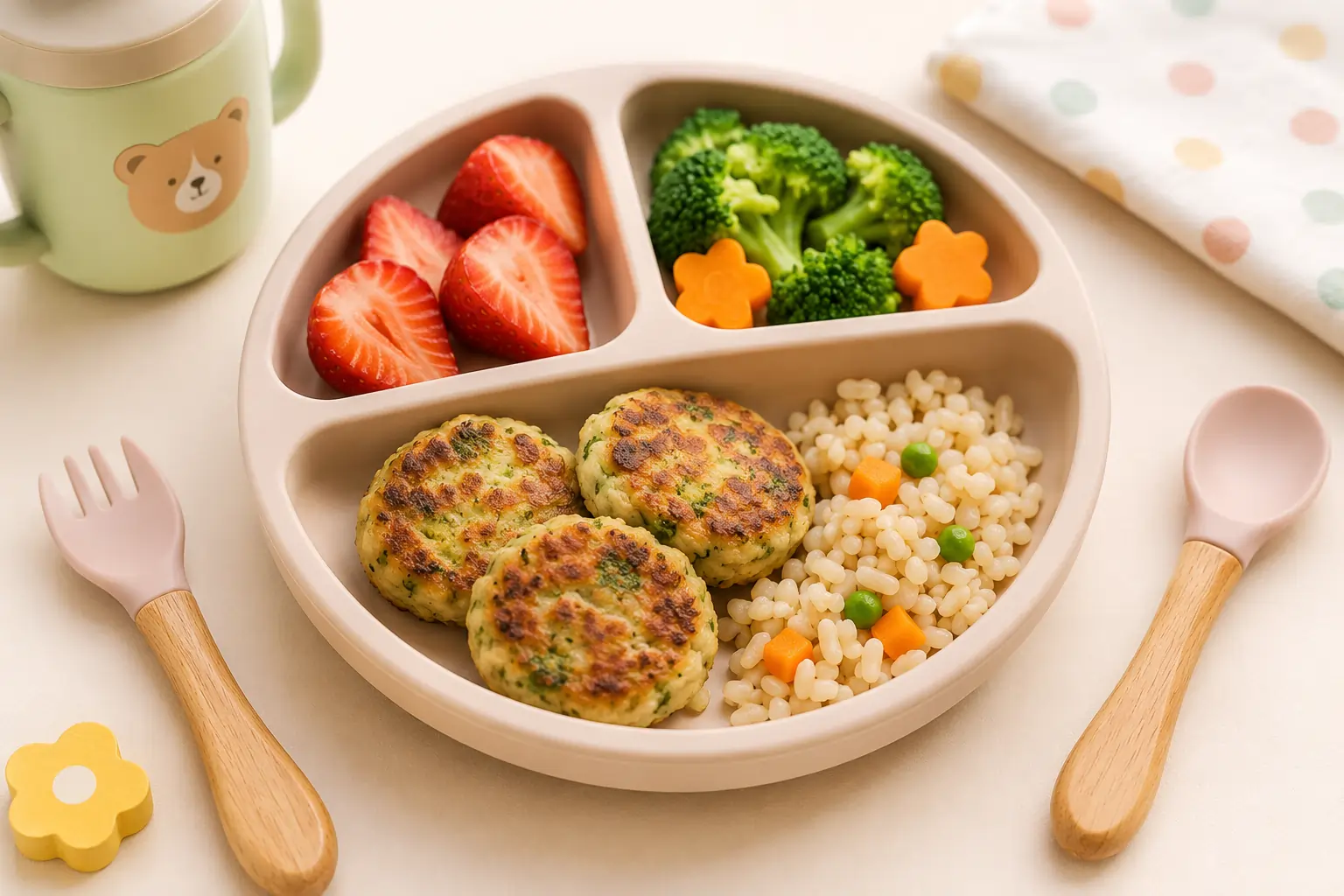 Meal Plans 2 Cute kids' meal in a pastel setting