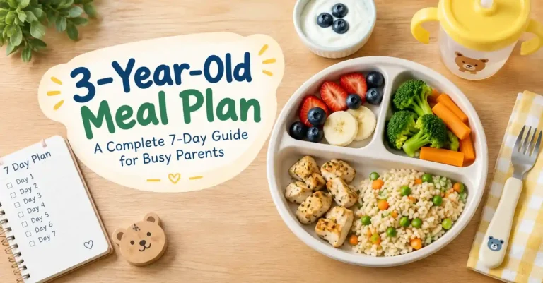 Home 13 3 year old meal plan