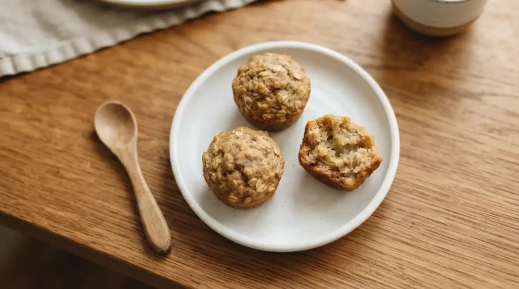 Mini Muffins on Toddler Plate