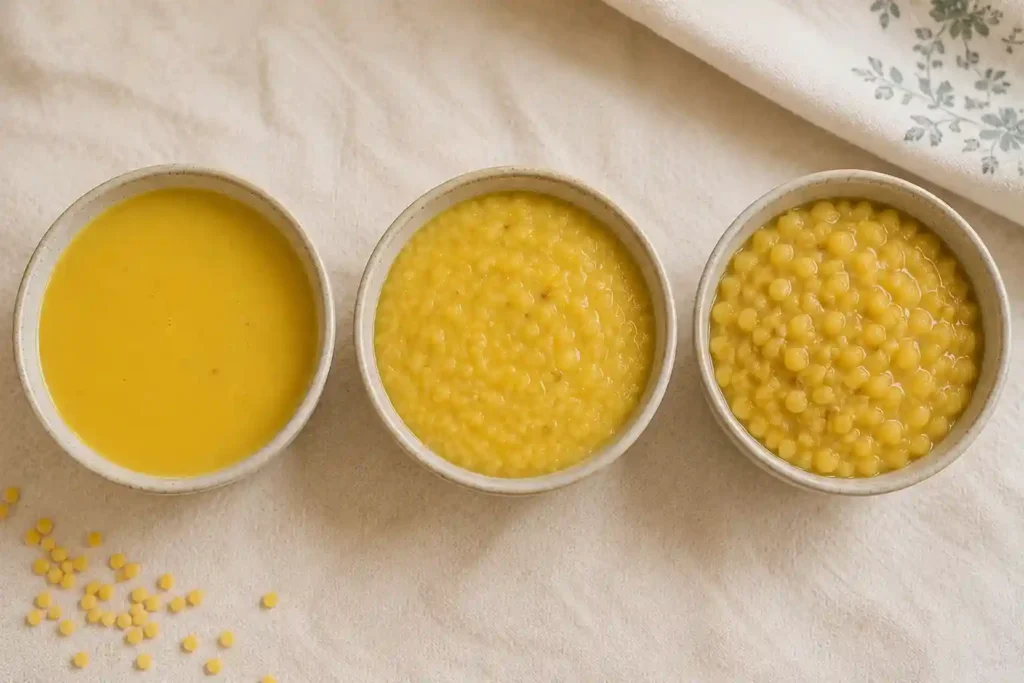 Dal Recipe for Toddlers: Easy, Mild & Nutritious (With Age-wise Tips) 2 Different Consistencies —Three Bowls of Golden Dal